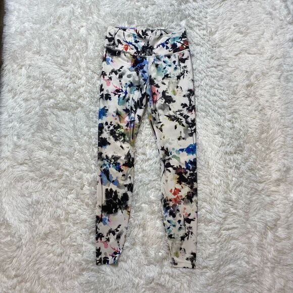 Nike Dr-Fit Leggings Pants Yoga Athletic Watercolor Splash Size M Full Length - Picture 3 of 10
